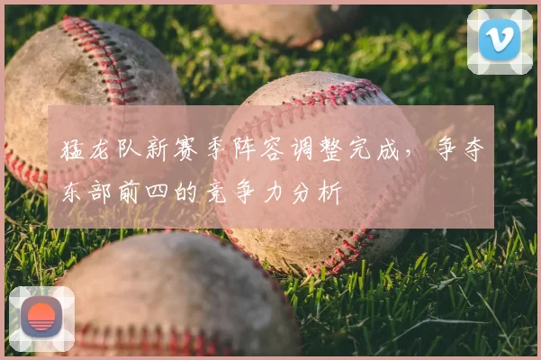 猛龙队新赛季阵容调整完成，争夺东部前四的竞争力分析