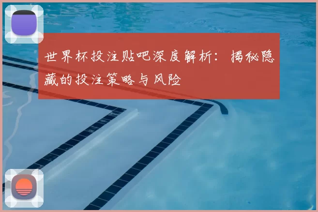 世界杯投注贴吧深度解析：揭秘隐藏的投注策略与风险